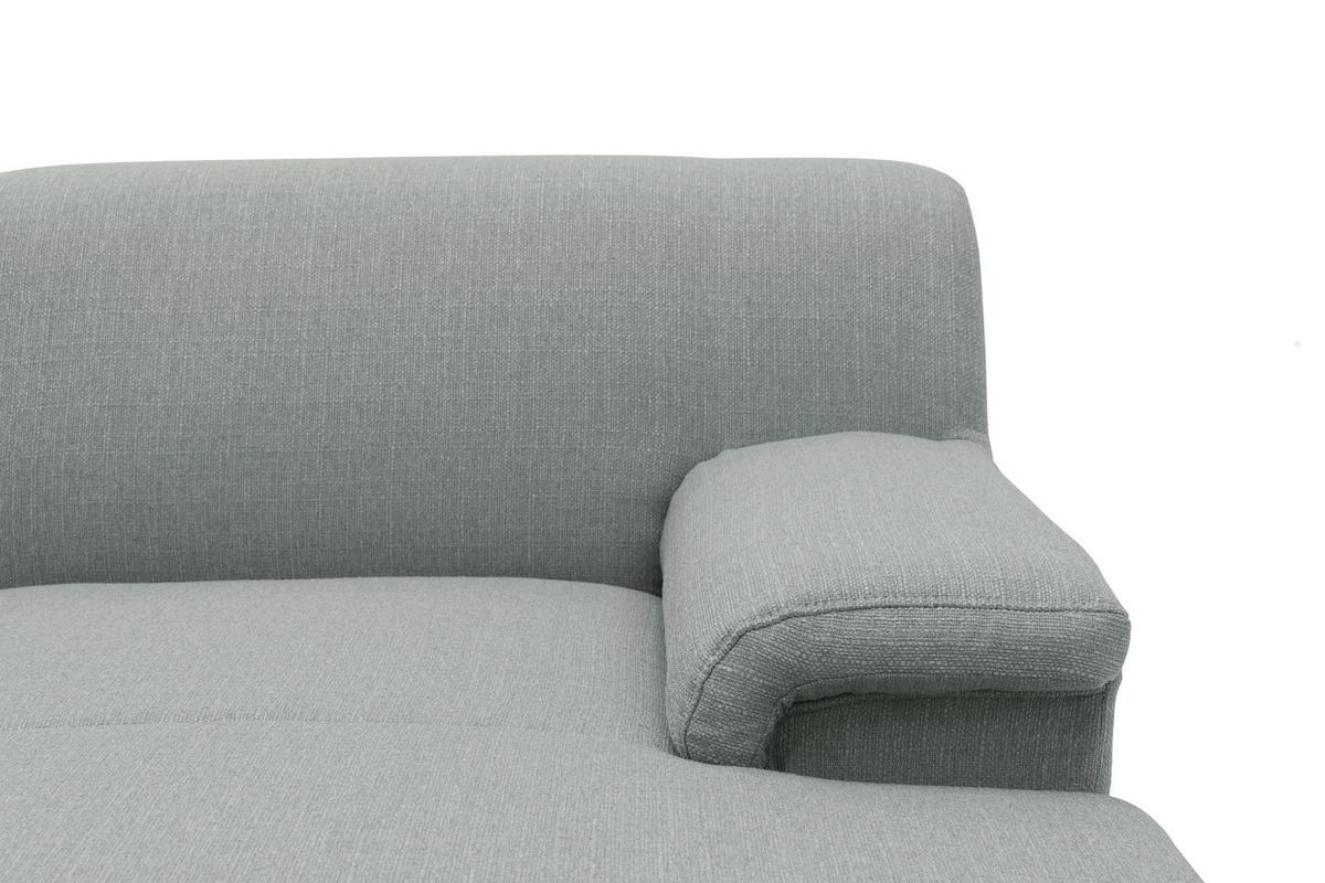 Wohnlandschaft Jamie Mit Schlaffunktion Silberfarben - Chromfarben/Silberfarben, KONVENTIONELL, Textil (195/308/150cm) - MID.YOU