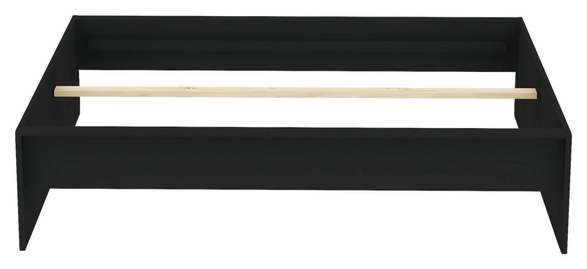 RÁM POSTELE UNIT 160 - antracitová, Konvenční, kompozitní dřevo (160/200cm) - Ondega