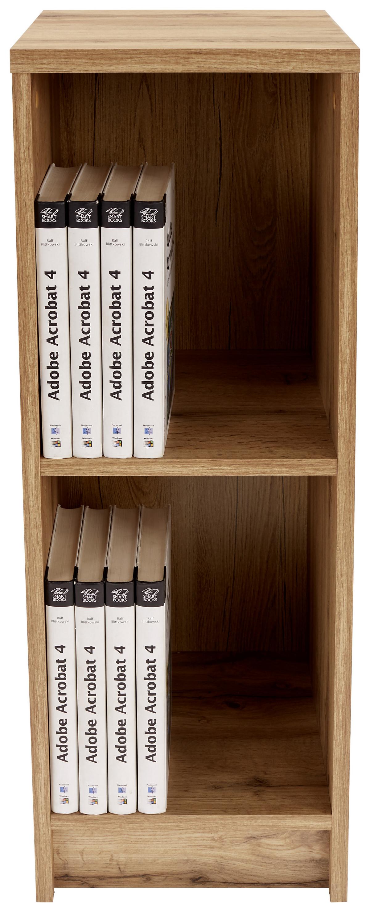 Regal 4-you New B 30 Cm, Eiche Dekor - Eichefarben/Schwarz, MODERN, Holzwerkstoff (30/85,5/34,6cm)