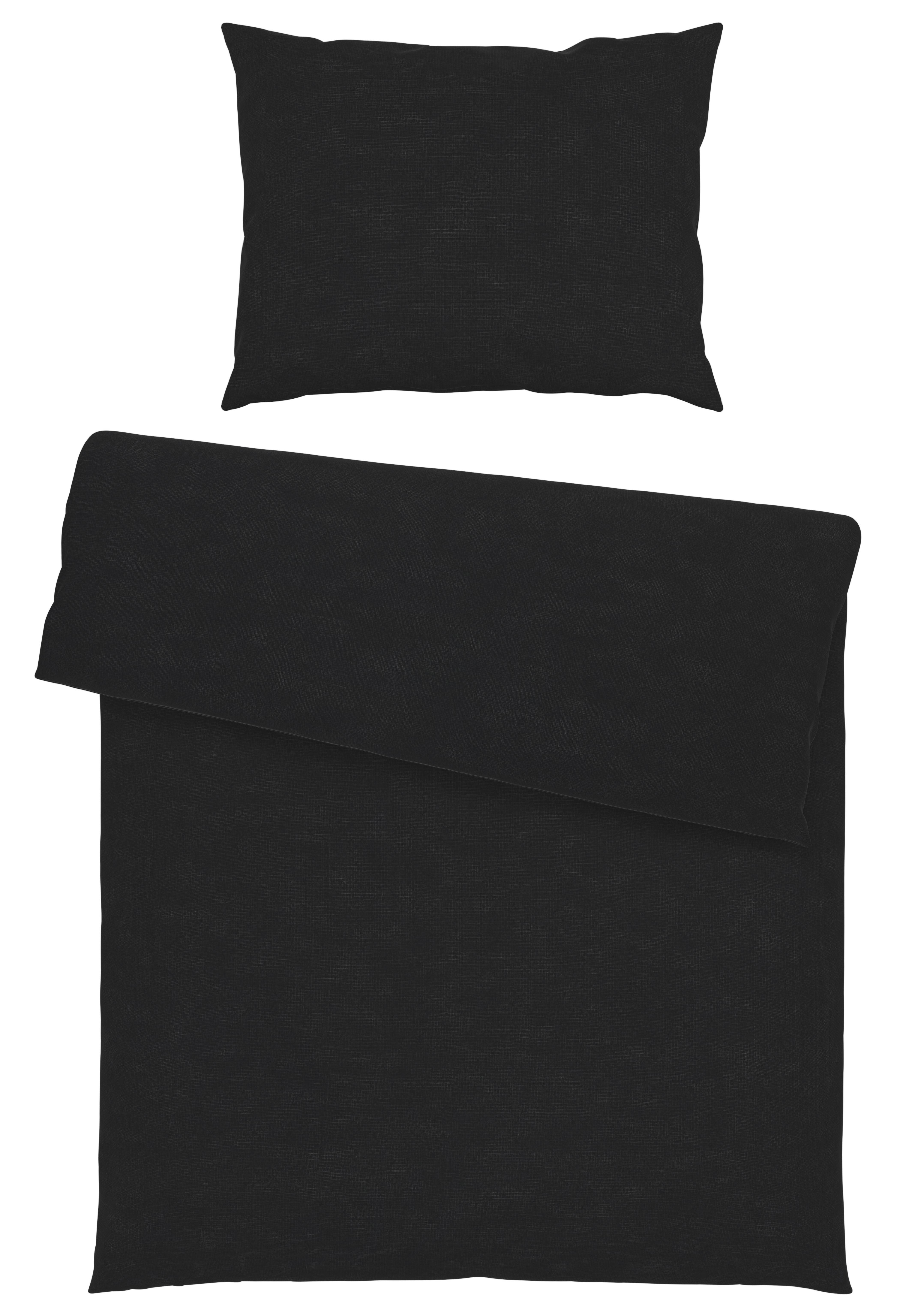POVLEČENÍ Stone Washed, 140/200cm - antracitová, Romantický / Rustikální, textil (140/200cm) - Modern Living