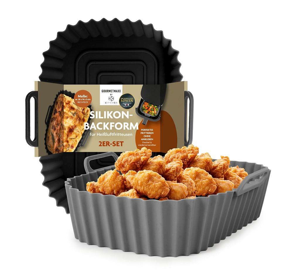 BACKFORMENSET KITCHBO - Schwarz/Grau, Basics, Kunststoff (20,2/15,9/6,3cm)