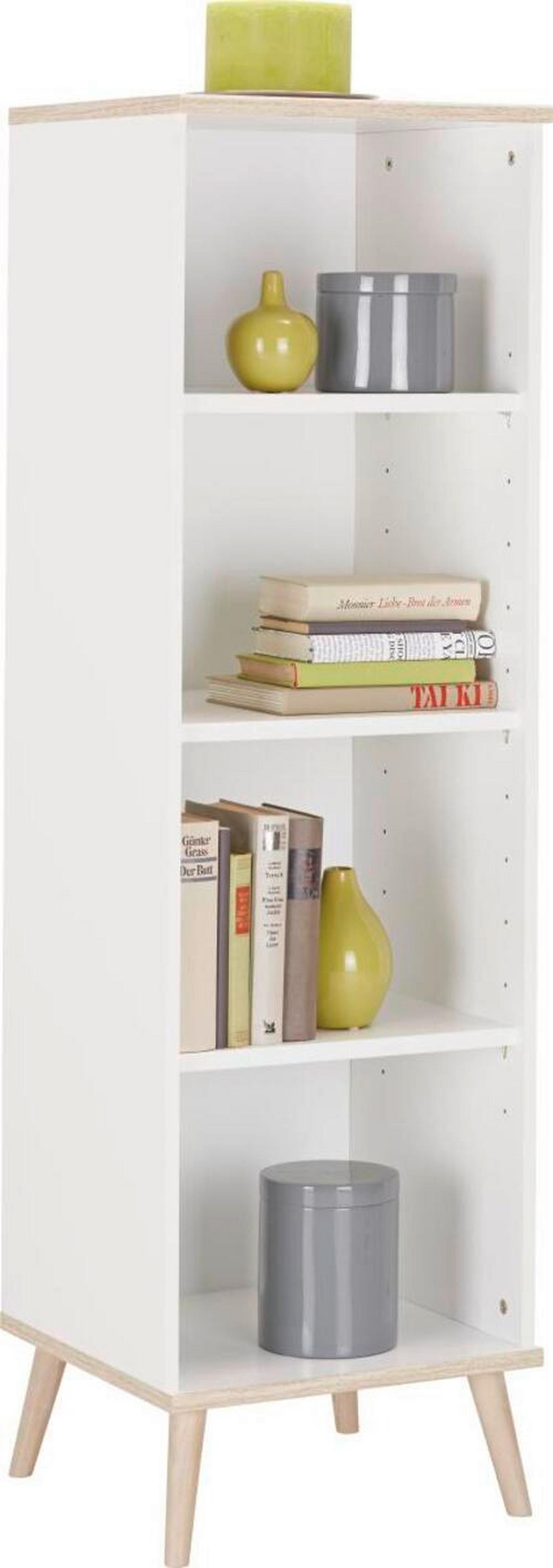 Polc Billund - fehér, Modern, faalapú anyag/fa (42/133/40cm) - MID.YOU