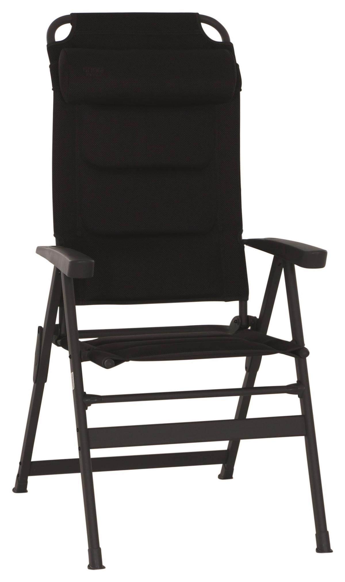 Campingstuhl Klappbar Mit Armlehnen - Anthrazit, KONVENTIONELL, Textil/Metall (61/121/76cm) - Siena Garden