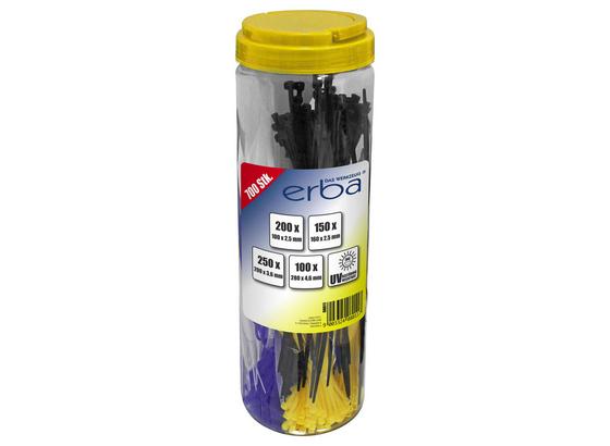Kabelbinderset 700-teilig, Div. Größen - Blau/Transparent, Kunststoff (10/30,8cm) - Erba Kabelbinderset 700-teilig, Div. Größen - Blau/Transparent, Kunststoff (10/30,8cm) - Erba