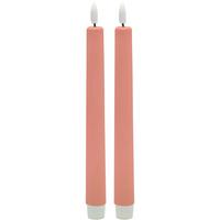 Dlhá sviečka RINA - ružová, plast/prírodné materiály (2,2/22cm) - Mömax