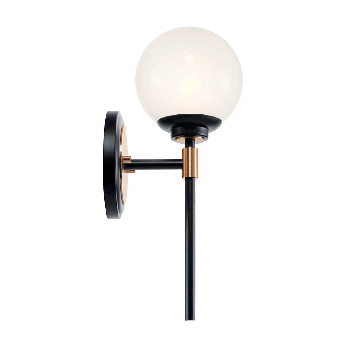 Fürdőszobai Falilámpa Kl-Benno1-Bk-Cpz - Pezsgő, Konventionell, üveg/fém (34.8/12.8/16.6cm) - Elstead Lighting