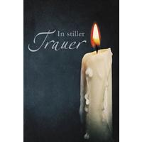 Billett Trauer Kerze - Multicolor, Basics, Papier/Kunststoff (12/18/2cm)