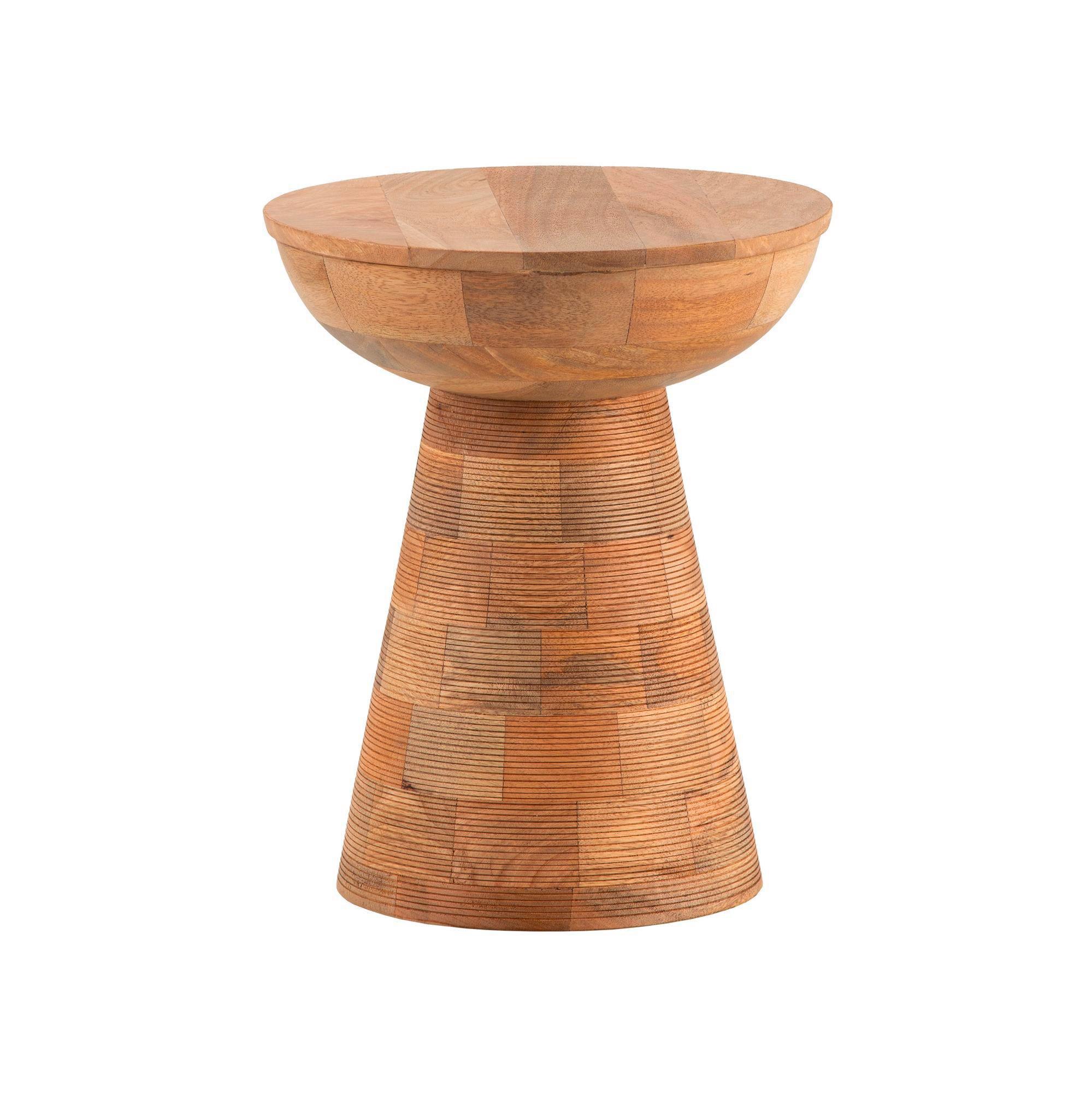 Beistelltisch Braun B: 37 cm - Braun, Design, Holz (37/37/45cm) - Livetastic