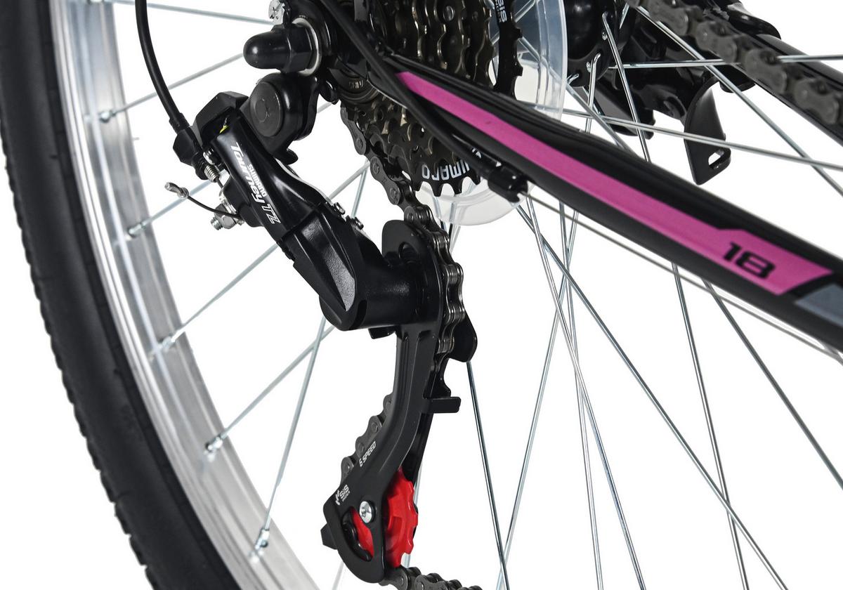 Mountainbike Damen 26 Zoll - Schwarz, Basics, Metall (25/140/60cm)