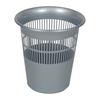 Papierkorb Jasper Silber Kunststoff D: 29 cm Gitterkorb - Silberfarben, Basics, Kunststoff (29/31cm)