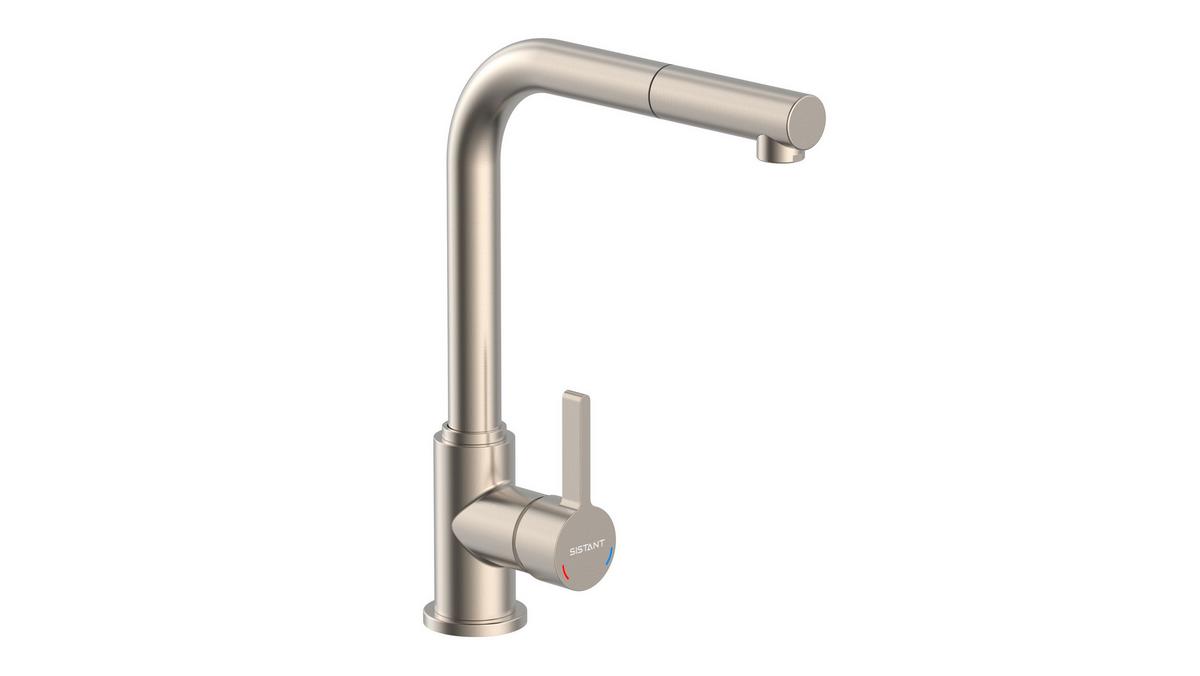 Küchenarmatur Sistant Oslo - Edelstahlfarben, Basics, Metall (32cm) - Sistant
