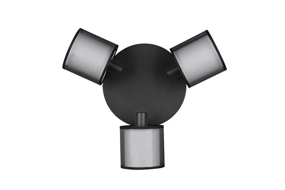 Strahler 811430332 Burton - Schwarz, Basics, Textil/Metall (49/22cm) - Trio Leuchten