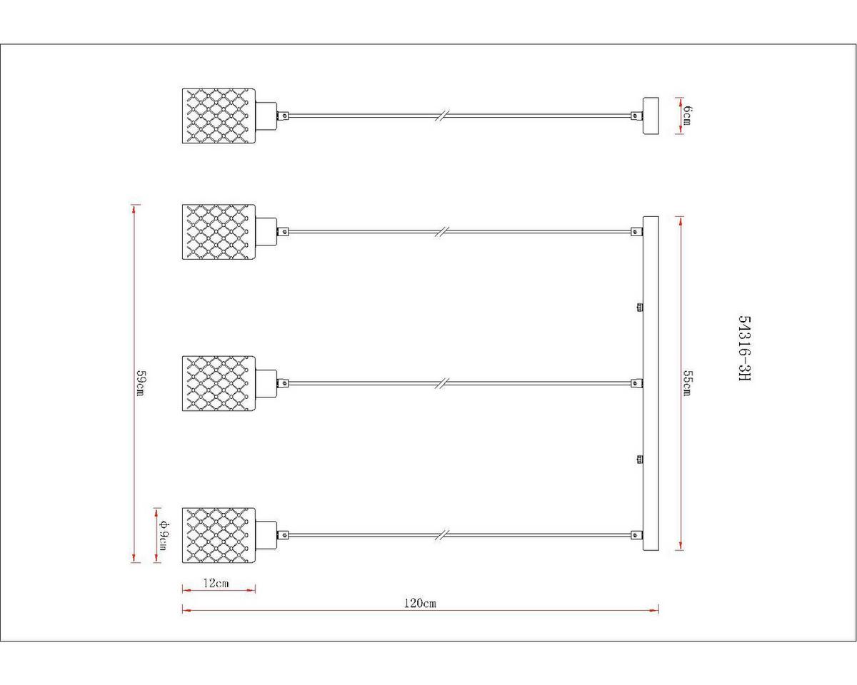 HÄNGELEUCHTE Exkl. 3xE27 40W - Klar/Chromfarben, Basics, Glas/Kunststoff (59/9/120cm) - Globo