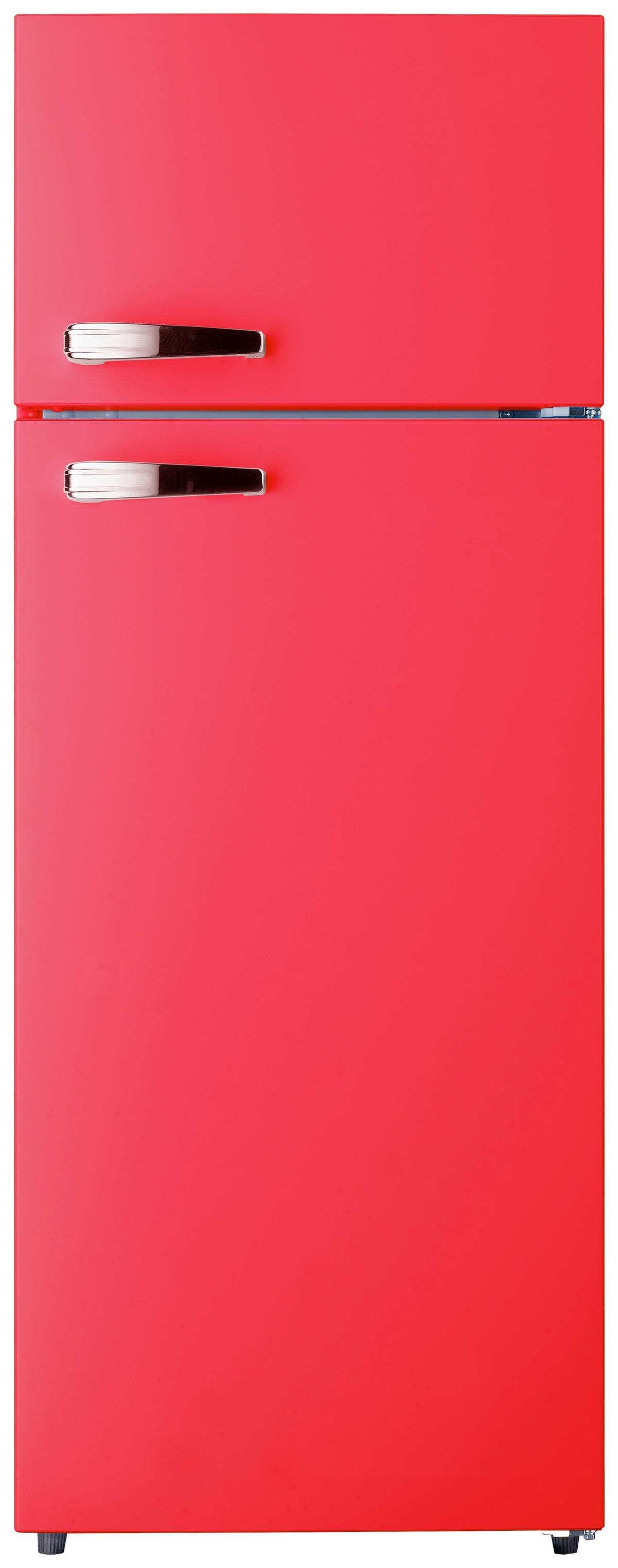 Kühl-gefrier-kombination Gk210-2 Fr Rot - Rot, Trend, Kunststoff/Metall (54/143/54,5cm) - PKM