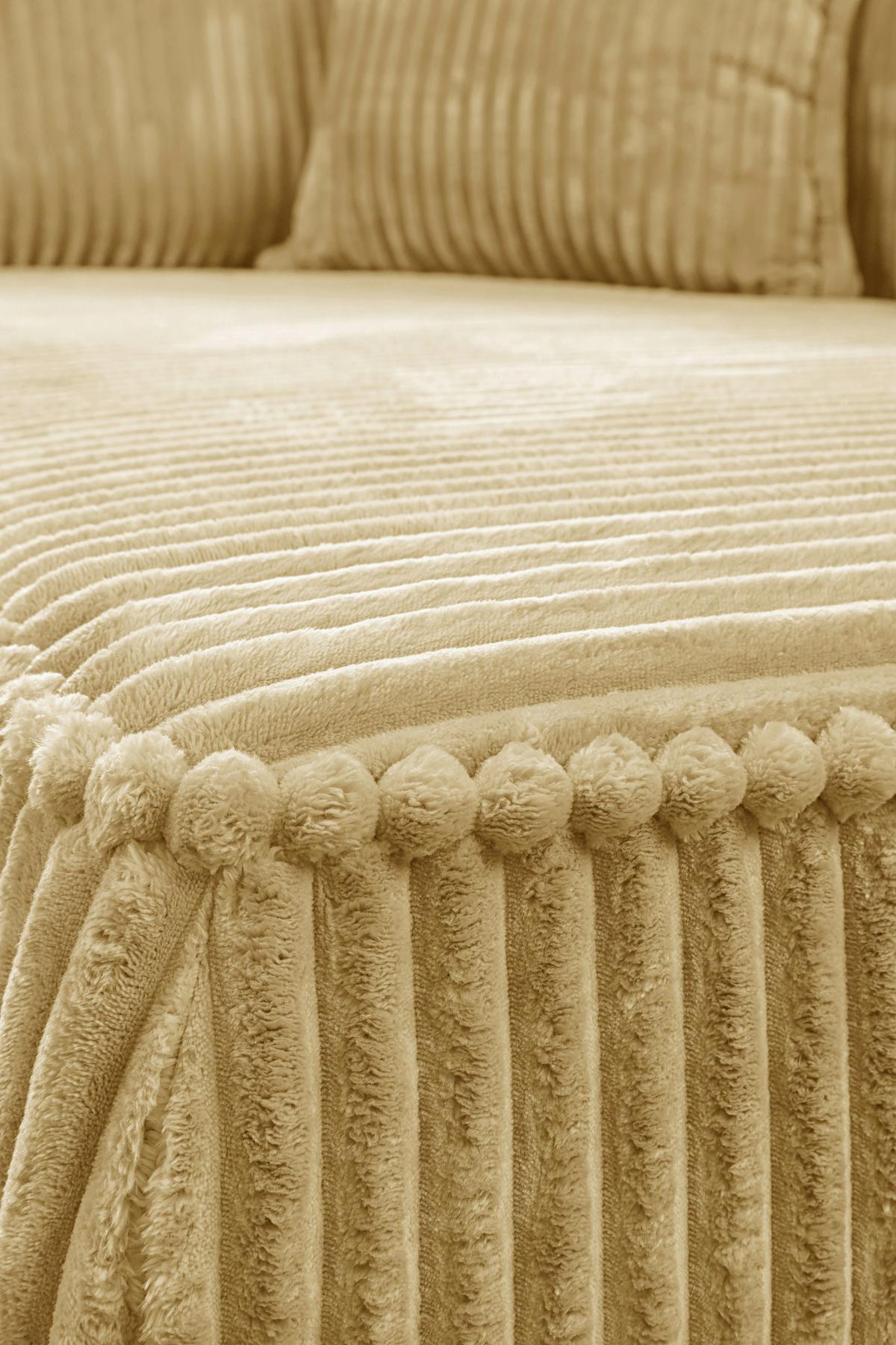 Recamiere Modena Links Beige, B: 208 cm - Beige/Schwarz, Design, Textil (207/75/121cm) - MID.YOU