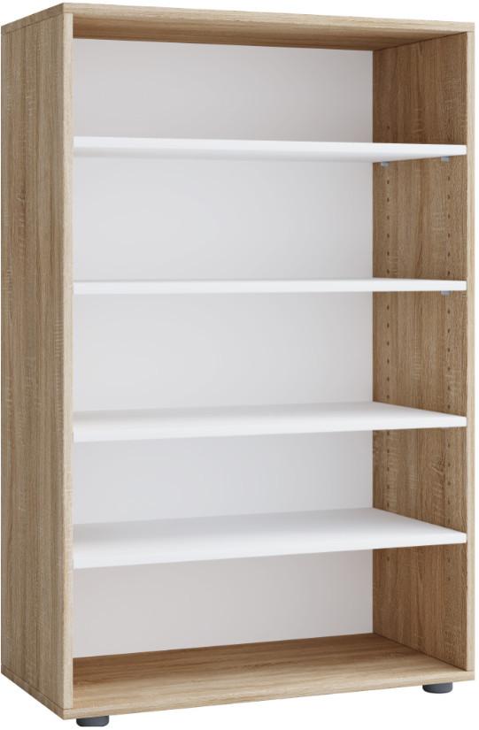 Skrinka na topánky Lona XL, dub sonoma - čierna/dub sonoma, Konventionell, kompozitné drevo/plast (70/110/37cm) - MID.YOU
