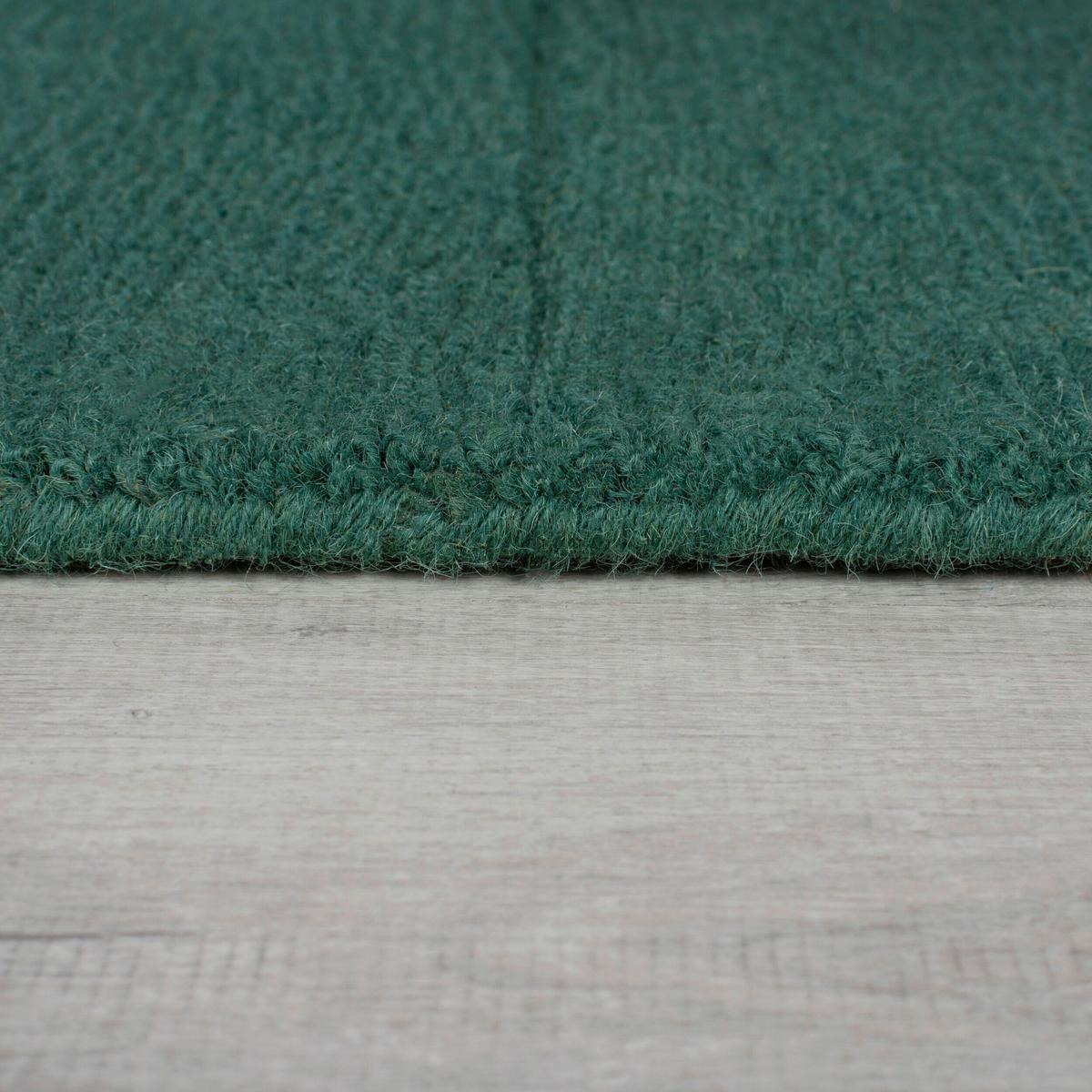Wollteppich Demi Check Ombre Green 120x170 - Grün, Basics, Textil (120/170cm)