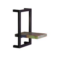 Wandregal Multicolor/Schwarz B: 20cm - Multicolor/Schwarz, Design, Holz/Metall (20/35/25cm) - MID.YOU