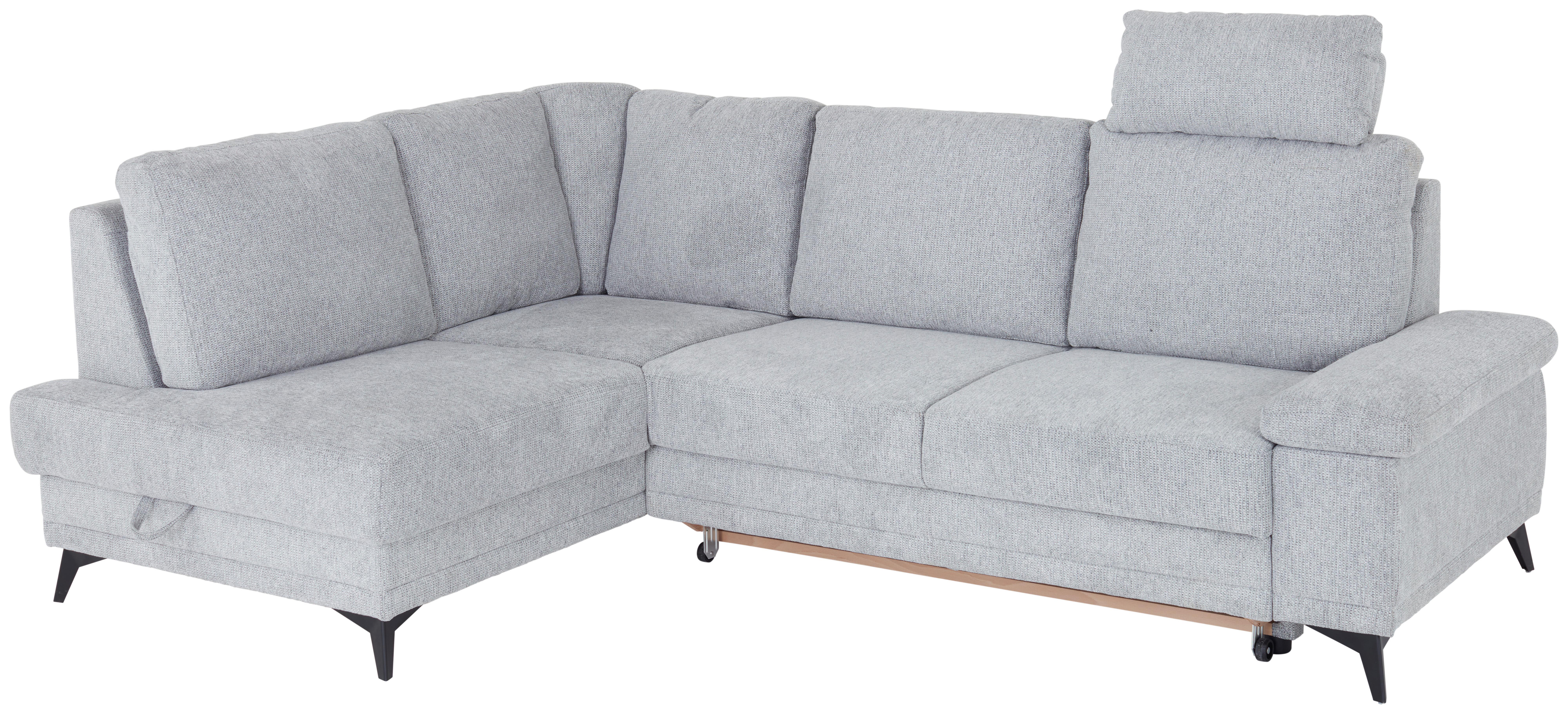 Sarokgarnitúra Sound - szürke, Modern, textil (170/90/248cm) - Luca Bessoni