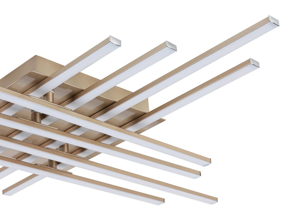 LED-Deckenleuchte Cristina - Cappuccino, Basics, Kunststoff/Metall (71/71/7cm) - Luca Bessoni