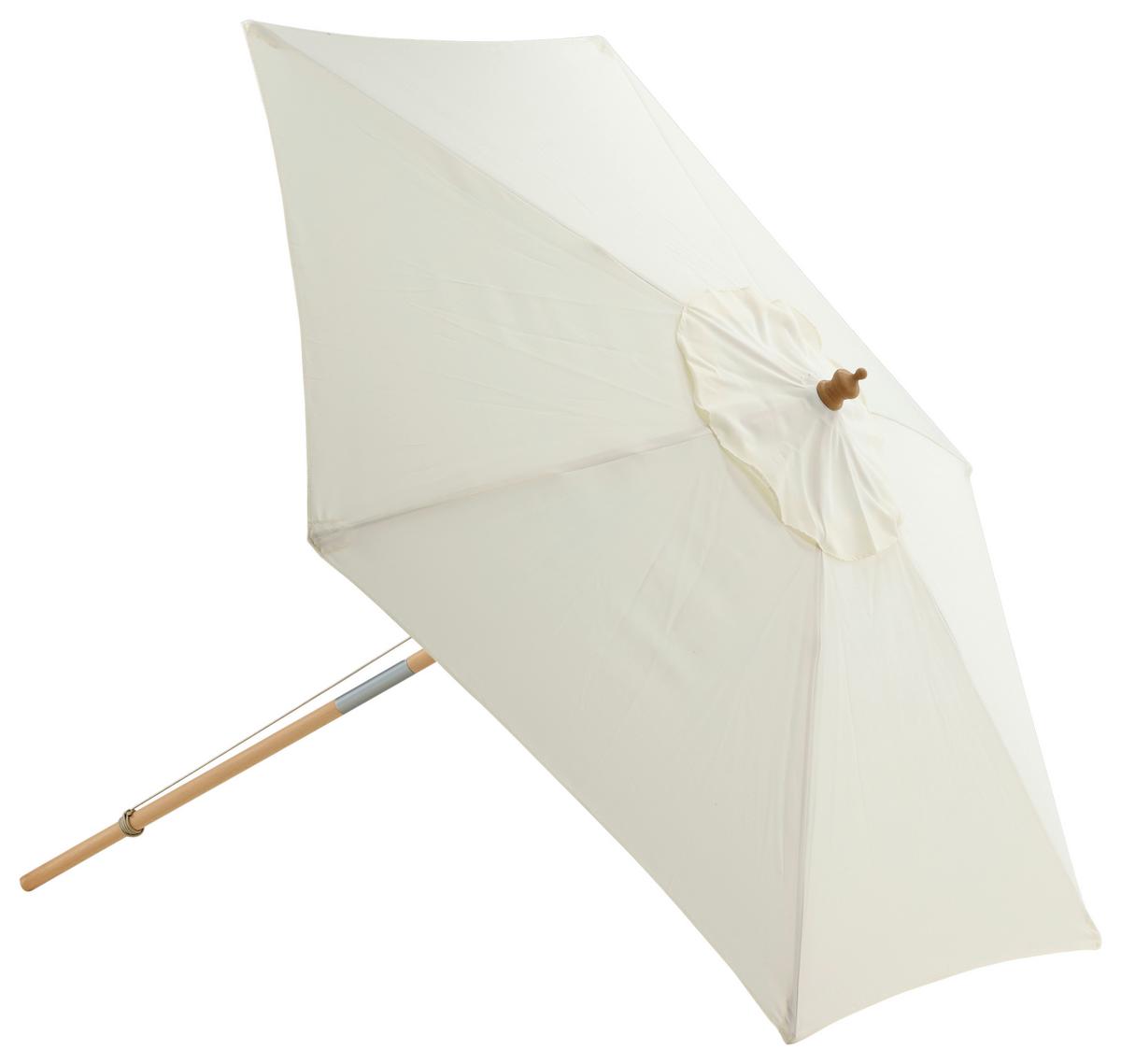 Sonnenschirm Corypho - Weiß, KONVENTIONELL (250/232cm) - Gardenson