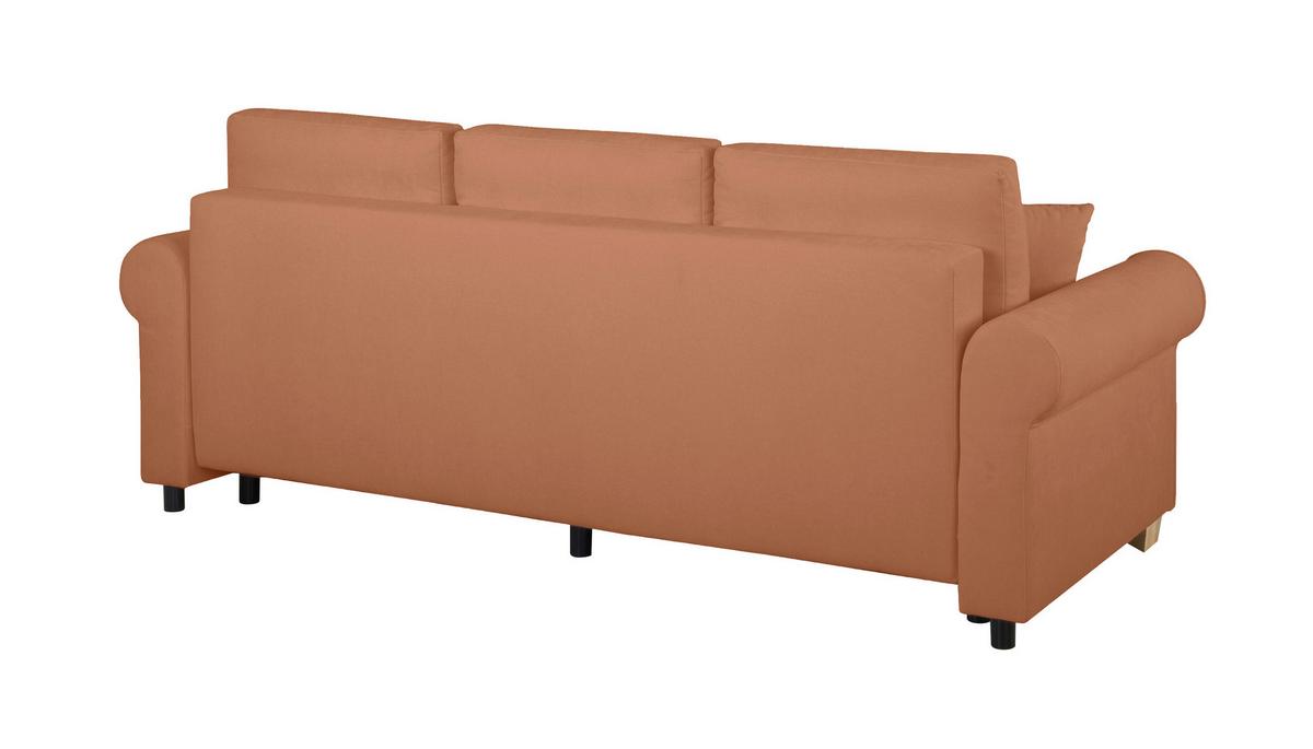 Schlafsofa Arles, Rostfarben 56 B: 240 Cm - Rostfarben/Buchefarben, Design, Textil (240/94/98cm) - MID.YOU