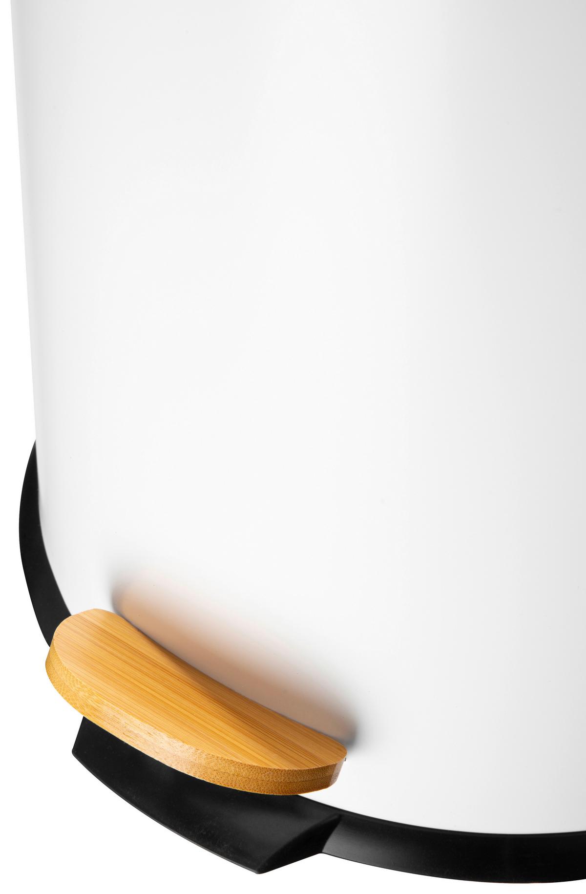 Odpadkový koš ECHTWERK TRETABFALLEIMER - bílá/černá, Design, kov/plast (30,5cm) - Echtwerk