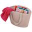 Einkaufskorb Strick - Blau/Rosa, ROMANTIK / LANDHAUS, Kunststoff (43/19,5/30cm) - James Wood