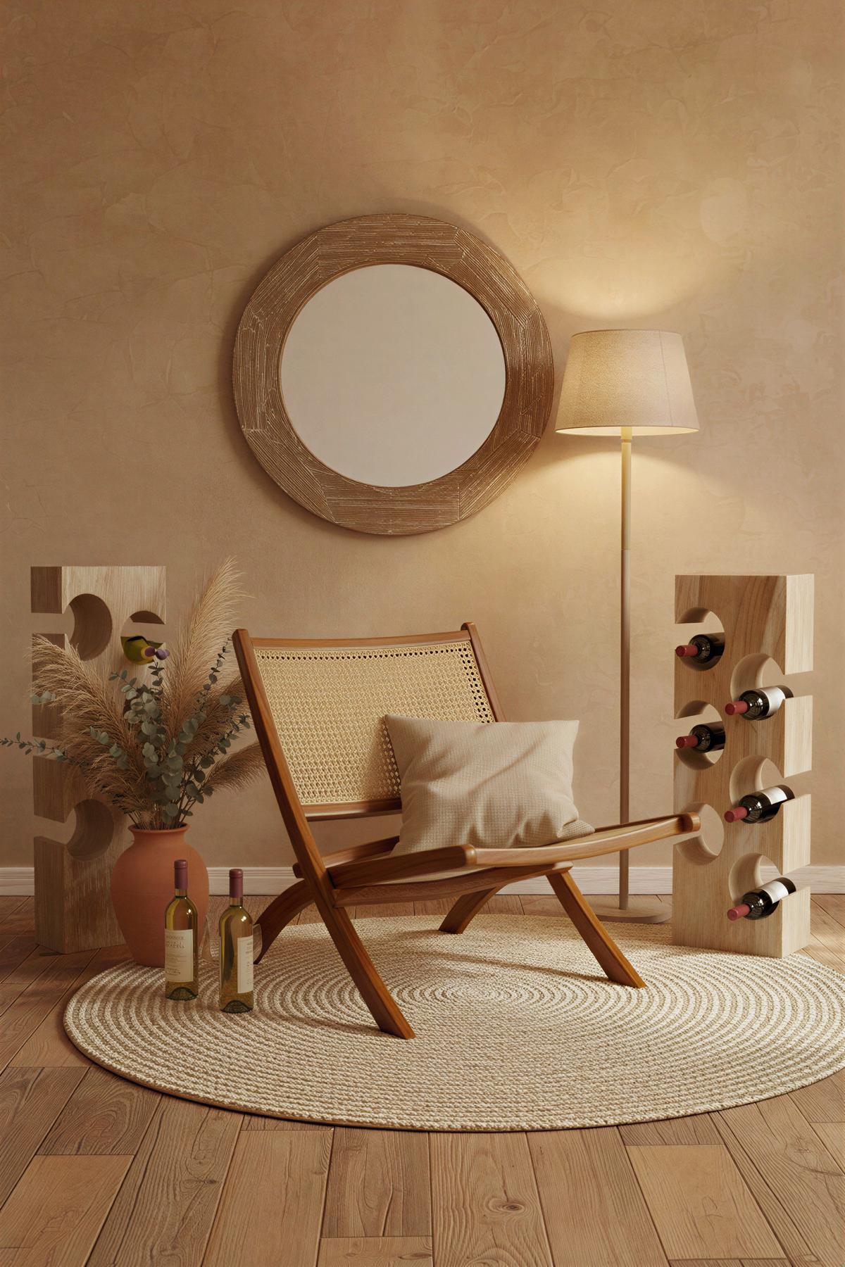 STUHL Naturfarben B: 65cm - Naturfarben, Design, Holz (65/75/83cm) - MID.YOU