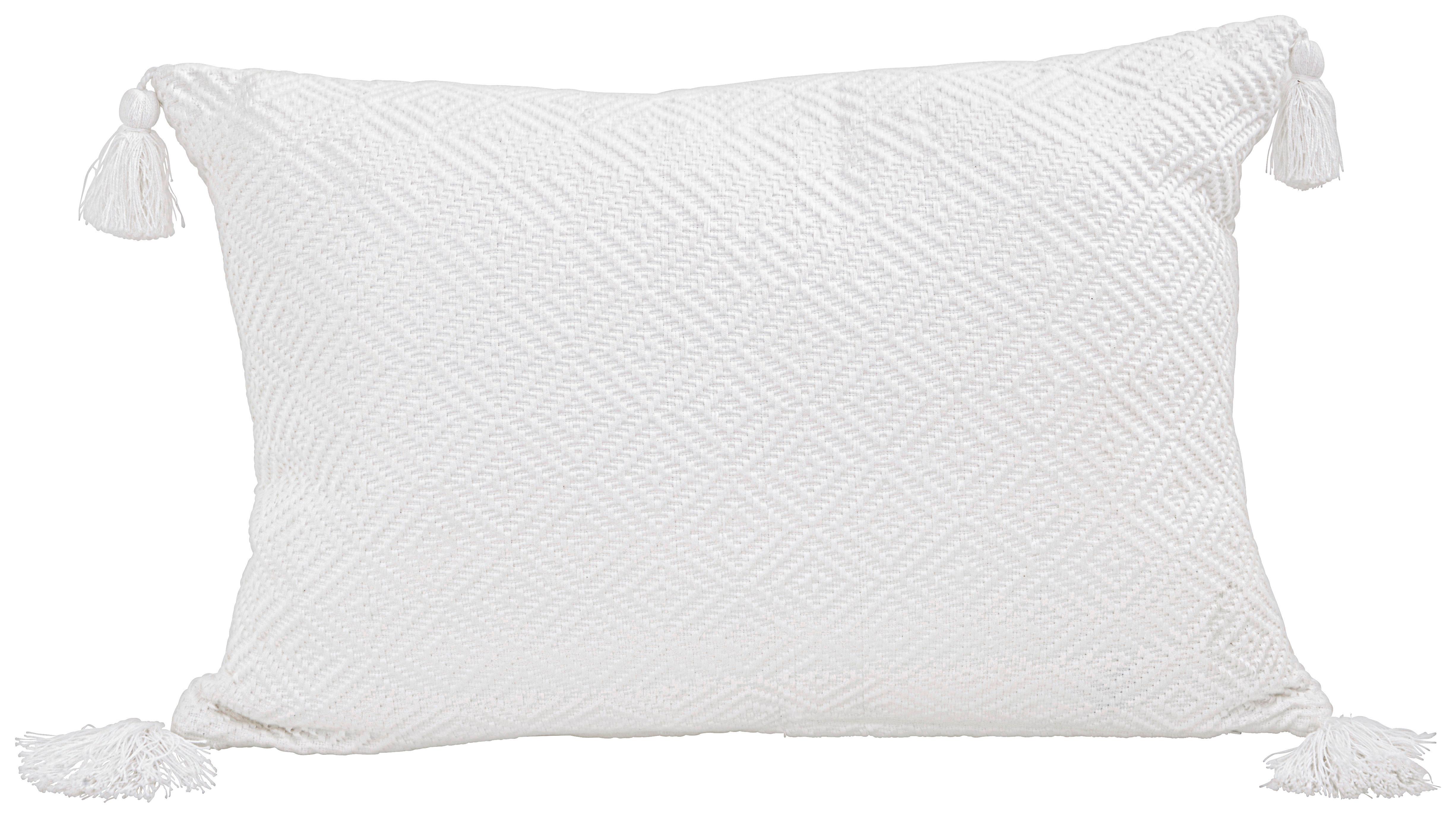 DEKORAČNÝ VANKÚŠ FRIEDA, 40/60 cm, biela - biela, Modern (40/60cm) - Modern Living