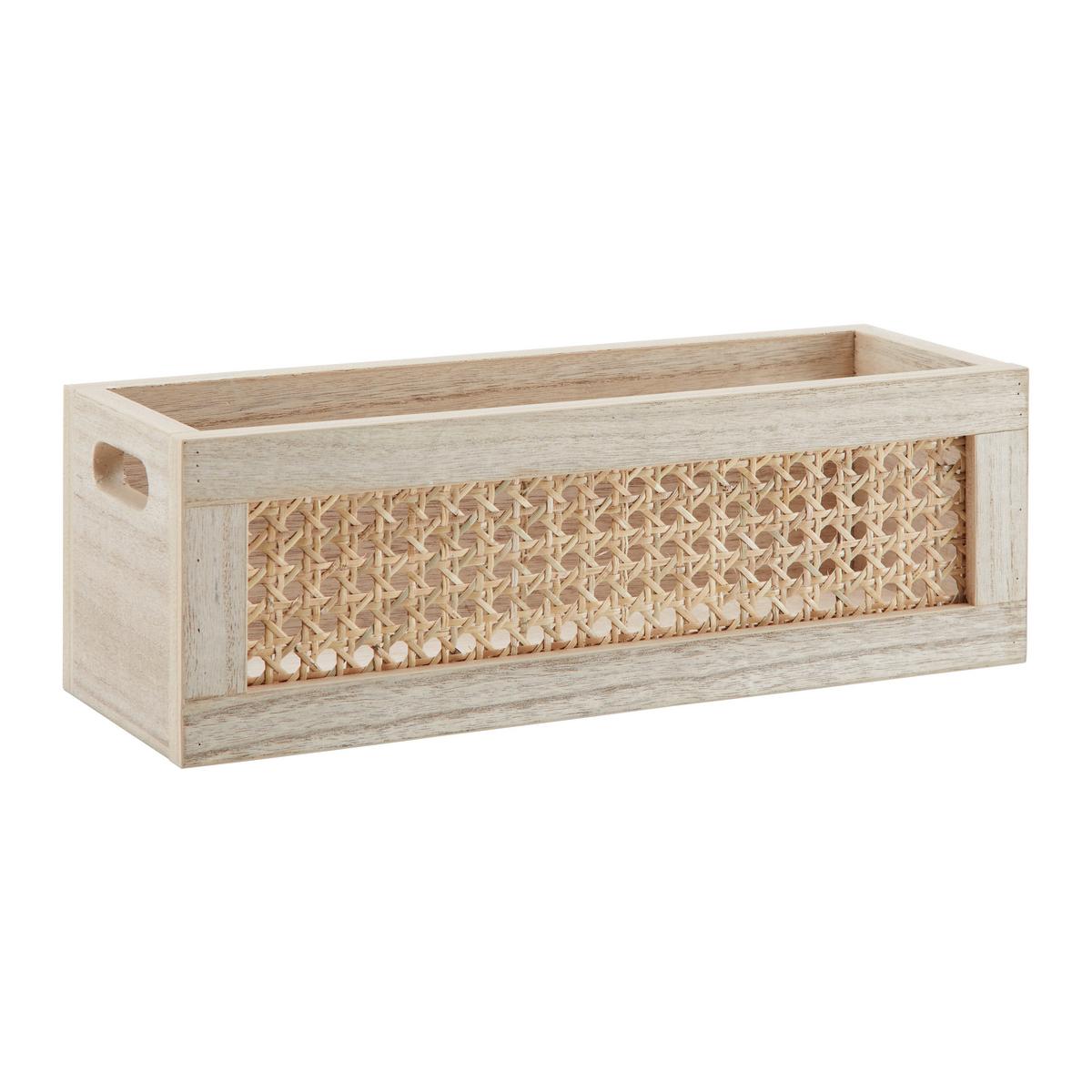 Úložný box DENIS přírodní barvy - přírodní barvy, Moderní, dřevo/kompozitní dřevo (36/12/13cm) - Bessagi Home