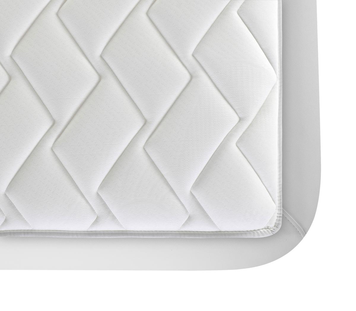 Kaltschaummatratze Luxus 90x200 Cm H2/h3 H: 29 Cm - Weiß, Basics, Textil (90/200cm) - MID.YOU