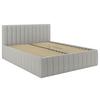Čalúnená posteľ ORINOCO PL: 180/200 cm, svetlosivá - svetlosivá, Modern, kov/drevo (180/200cm) - Mömax