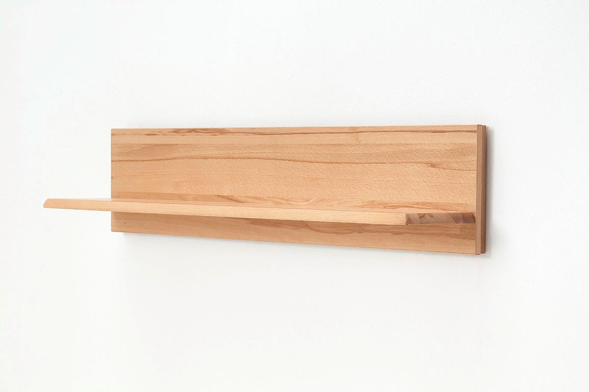 Wohnkombination teilmassiv 4--teilig. Sena Buchefarben - Buchefarben, Design, Glas/Holz (303/209/51cm) - Livetastic
