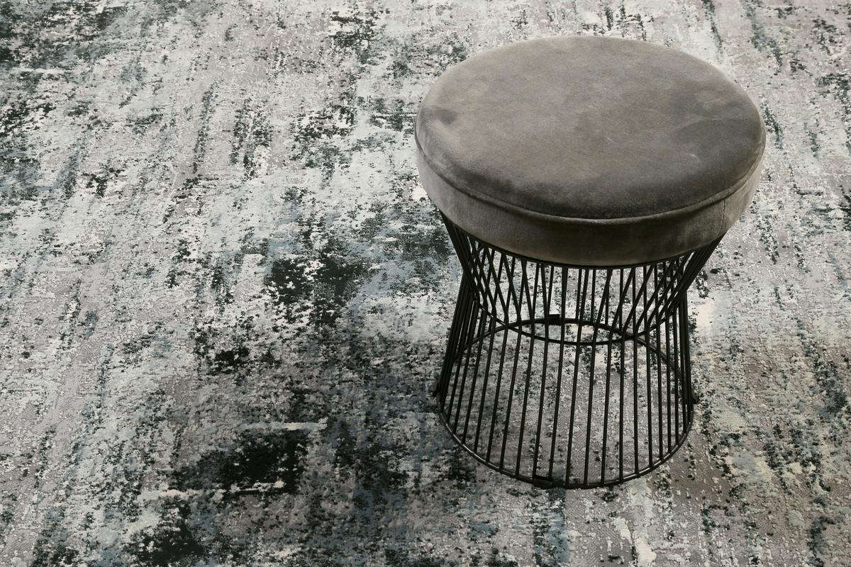 Webteppich Blau/grau, Bxl: Ca. 80x150 Cm - Blau/Dunkelgrau, Design, Textil (80/150cm) - Esprit