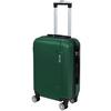 Reisekoffer Palermo 4 Rollen Hartschale, Größe S - Dunkelgrün, Design, Kunststoff/Textil (36/23/55cm) - Luca Bessoni