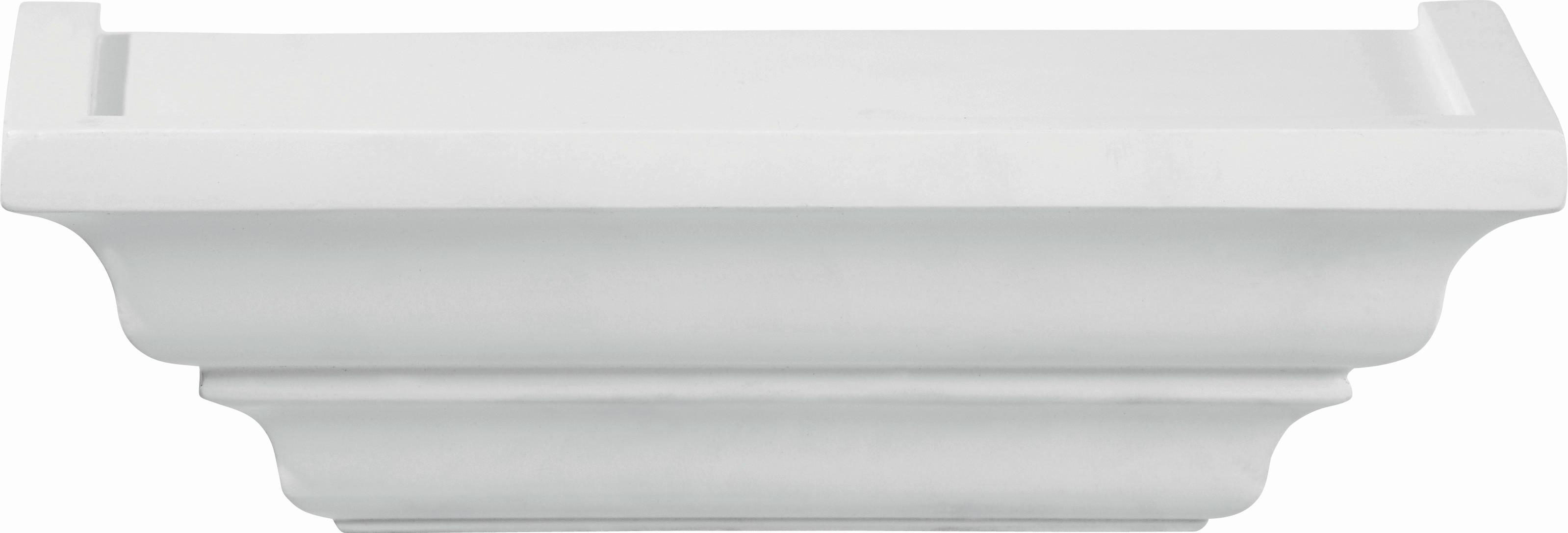 NÁSTENNÁ POLICA CLASSIC -SB- - biela, Romantik / Landhaus, kompozitné drevo (25/7,5/12,5cm) - Mömax