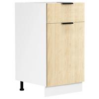 Küchenunterschrank Fasola Honigeiche/Weiß B: 40 cm - Honigeiche/Weiß, Trend, Holzwerkstoff (40/82/46cm) - MID.YOU