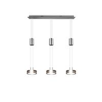 LED-Hängeleuchte Trio H: 150 cm 3-Flammig, dimmbar - Nickelfarben, Basics, Metall (85/150/14cm) - Trio Leuchten