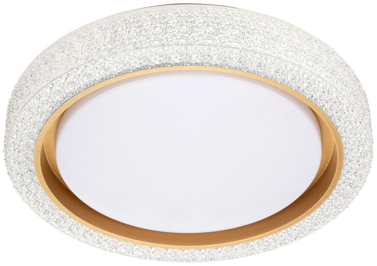 Led Mennyezeti Lámpa Esvet - aranyszínű/fehér, Konventionell, műanyag/fém (40cm) - Luca Bessoni