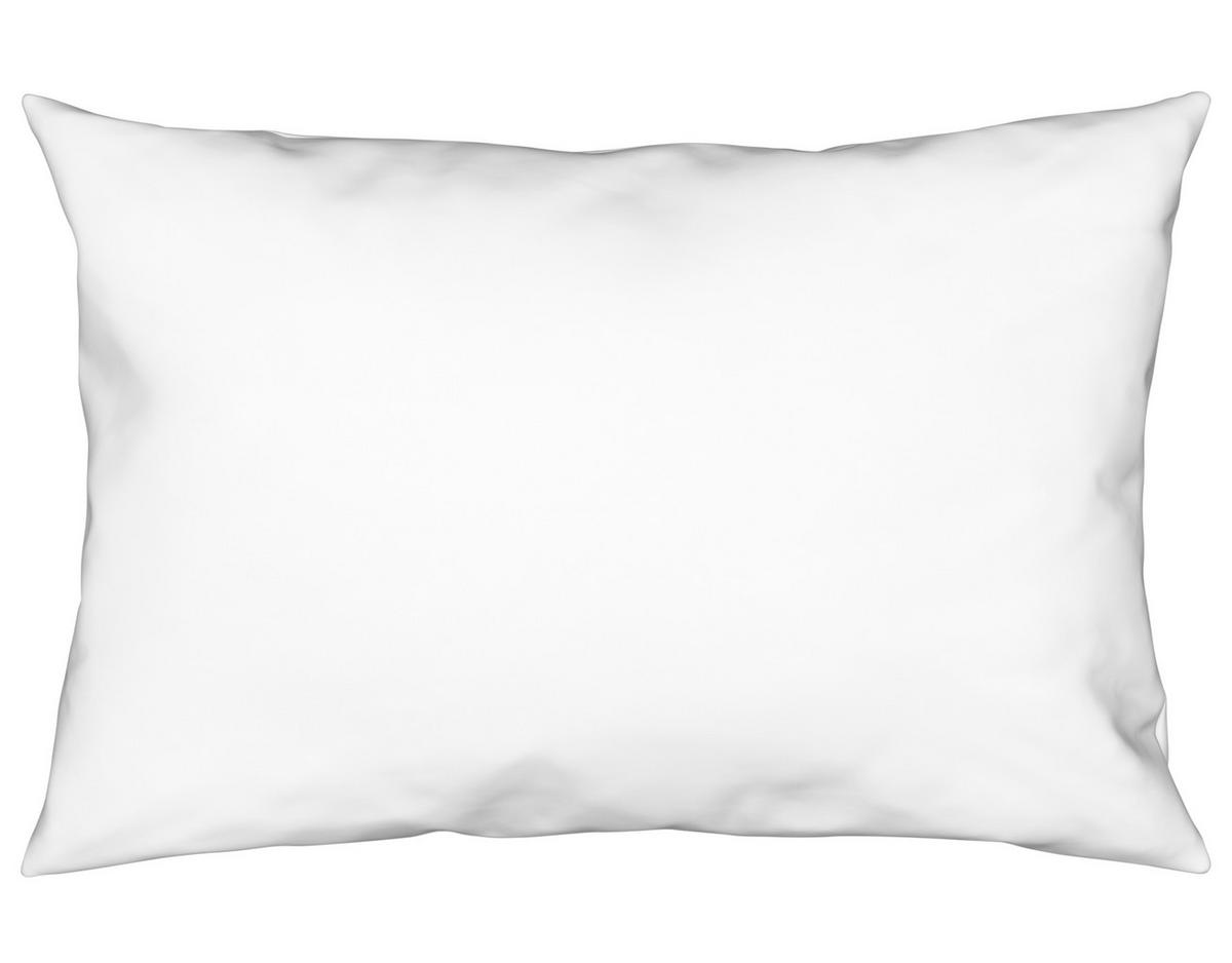 Kissenhülle Vicky 40x60 cm Jersey Weiß + Reißverschluss - Weiß, KONVENTIONELL, Textil (40/60cm) - Ele