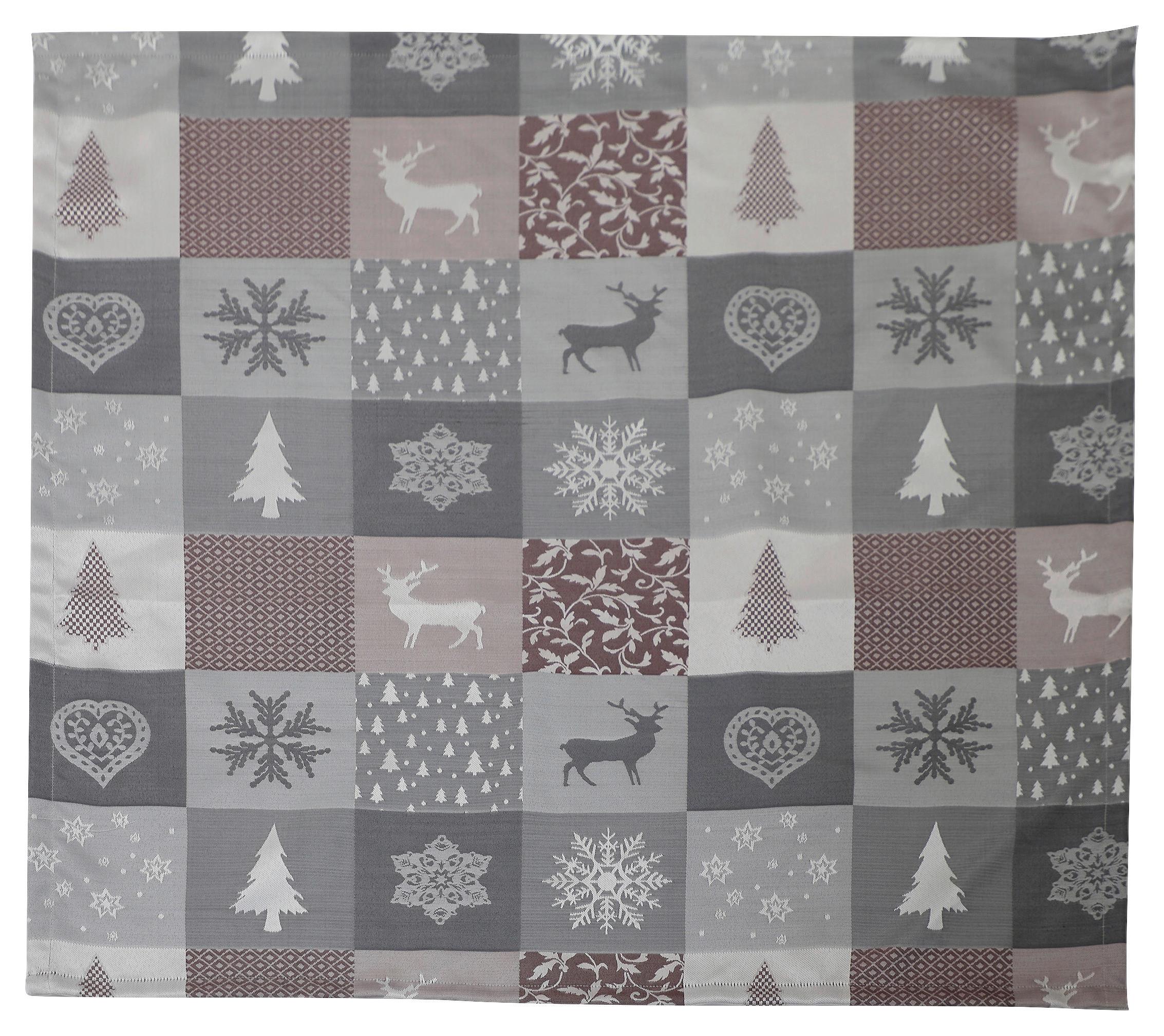 TISCHDECKE CAROL - Brombeere, ROMANTIK / LANDHAUS, Textil (85/85cm) - James Wood