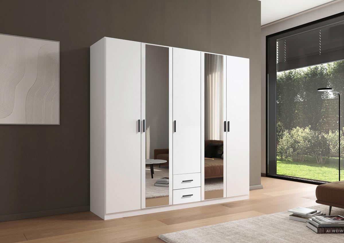 Kleiderschrank Despina - Weiß, KONVENTIONELL, Holzwerkstoff (226/210/54cm)