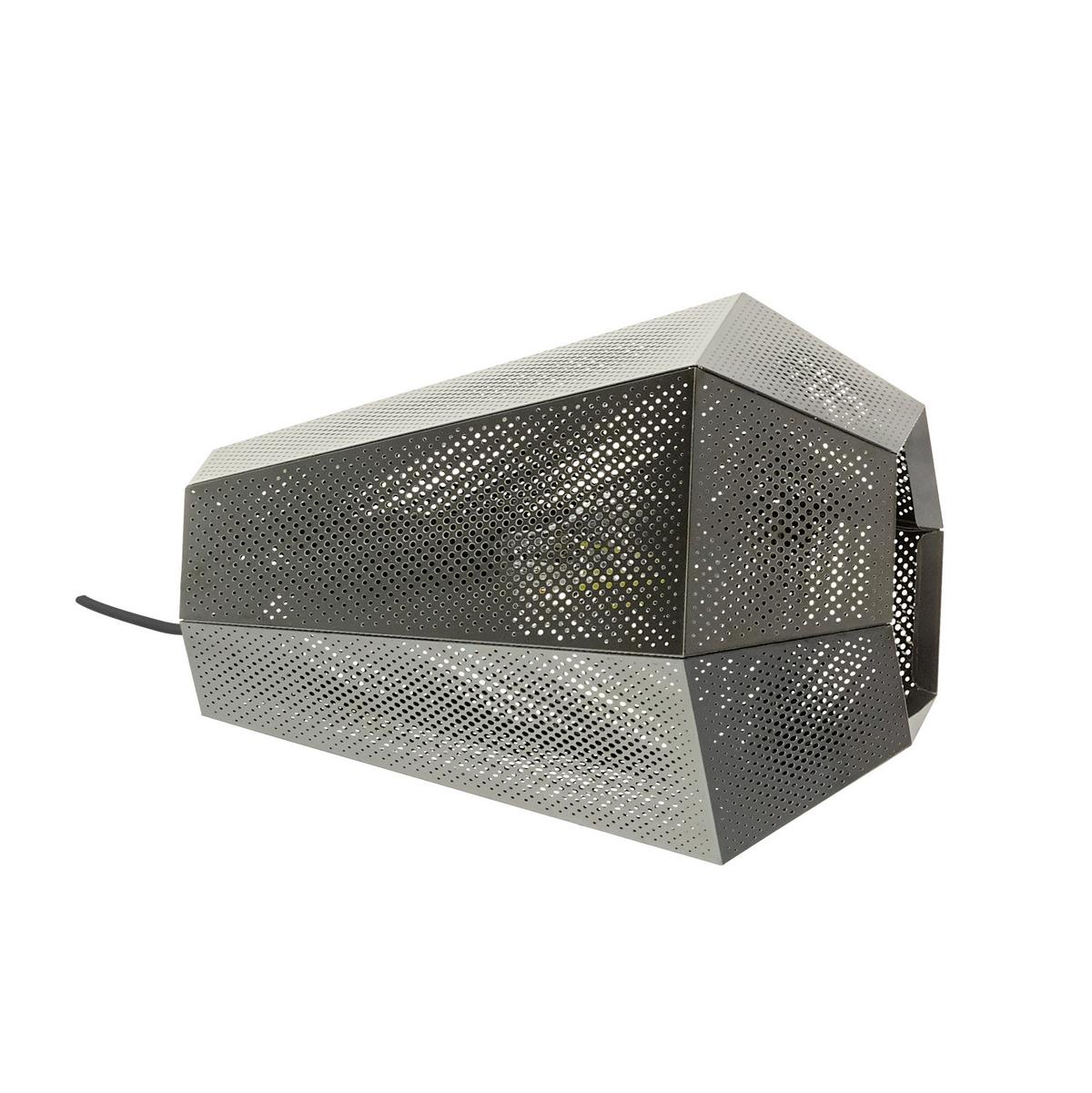 Tischlampe Chiavica Nickelfarben Mit Kippschalter - Nickelfarben, Design, Metall (25/17,5/20,5cm) - Eglo