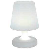 STOLNÁ LED LAMPA PRIMA - biela, Konventionell, plast (16/25cm) - Mömax