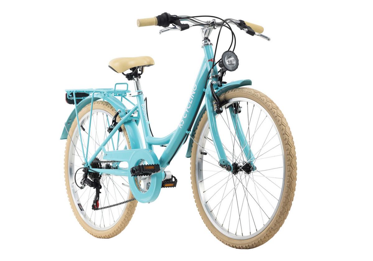 Kinderfahrrad Balloon Blau Mit Front- U. Rücklicht, 24 Zoll - Blau, Basics, Metall (25/140/60cm) - KS Cycling