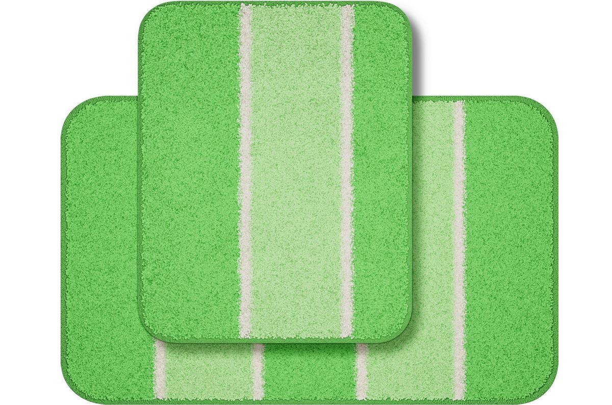 Bademattenset Waymore 2er Set - Grün, Basics, Textil (50x80/40x50cm) - Grund