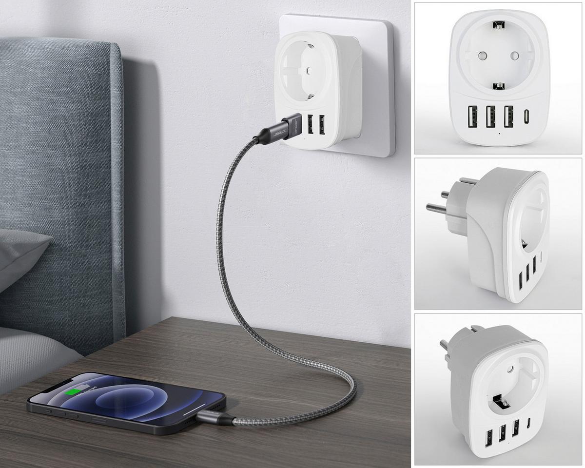 ROZBOČOVACÍ ADAPTÉR DO ZÁSUVK ALRO - biela, Konventionell, kov/plast (8/6/8cm) - Mömax