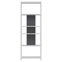 Regál, antracitová/bílá - bílá/antracitová, Design, kompozitní dřevo (56,9/160/25cm) - Livetastic