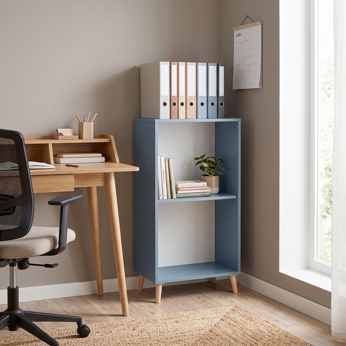 Aktenregal Serie 500 Blau B: 50,95 cm - Blau, MODERN, Holzwerkstoff (50,95/92,6/41cm) - MID.YOU